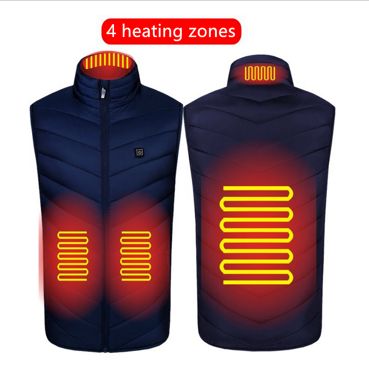 Heated Vest Coat Washable Usb Charging Electric