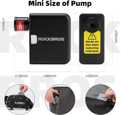 ROCKBROS AS1 Mini Elektrische Reifenpumpe 100PSI Tragbare Schnellladung 