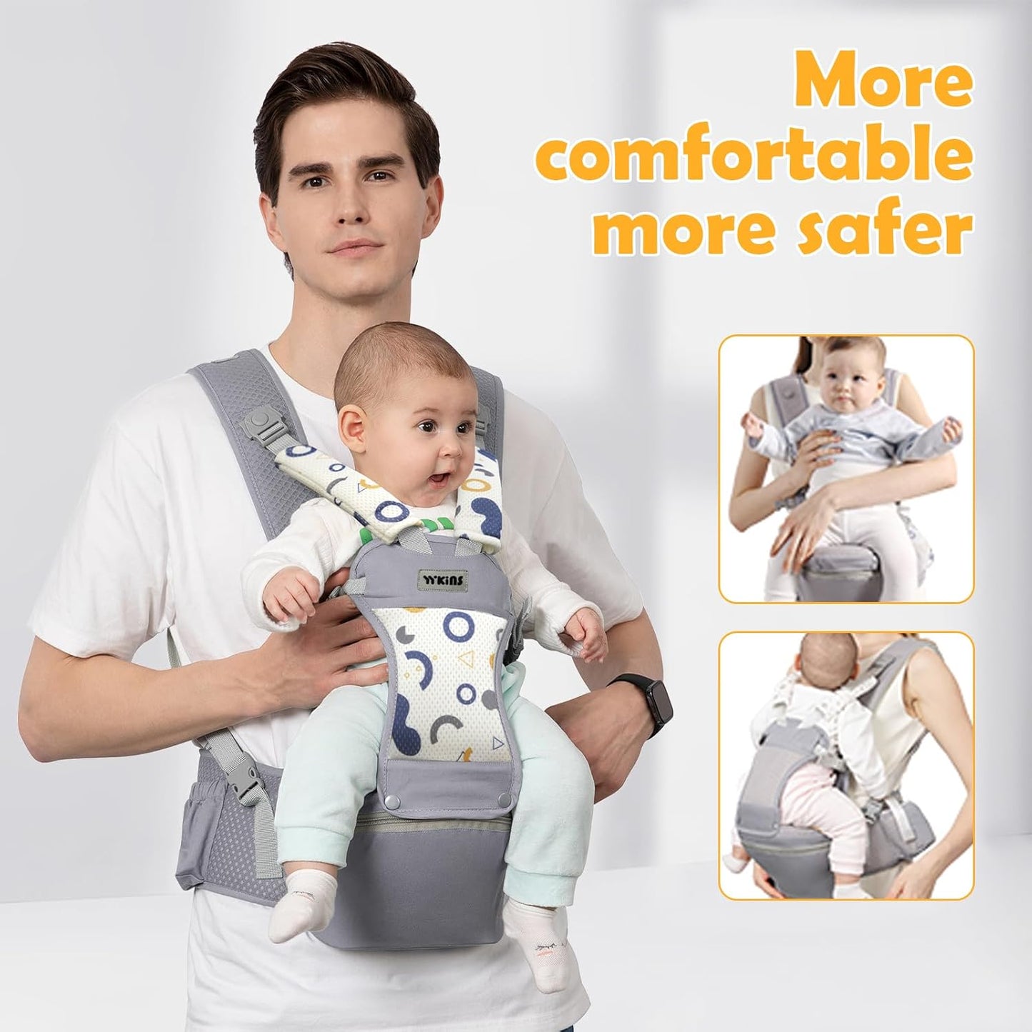 2025 Neuer ergonomischer Babytrage-Rucksack für Neugeborene