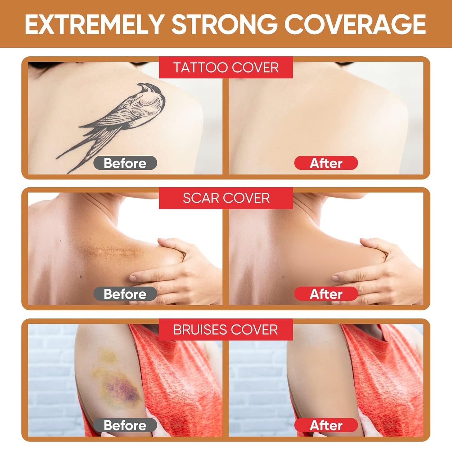 6-teiliges Tattoo- und Narben-Abdeckpflaster