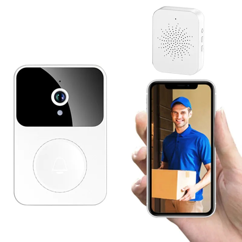 Timbre con video inteligente inalámbrico, monitor visual wifi para el hogar, cámara remota