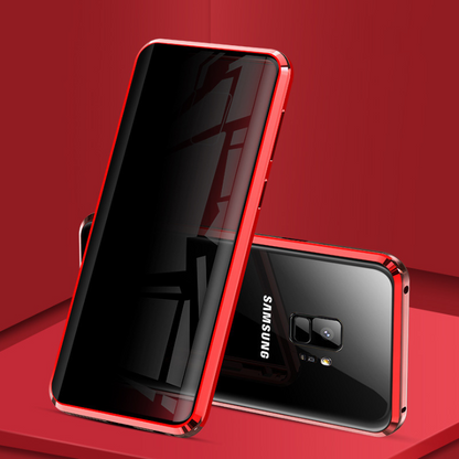Funda magnética de metal para teléfono Samsung, antiespías, para Note y series S