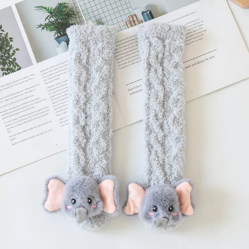 Flauschige Baby-Hausschuhsocken