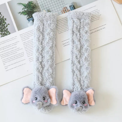 Flauschige Baby-Hausschuhsocken