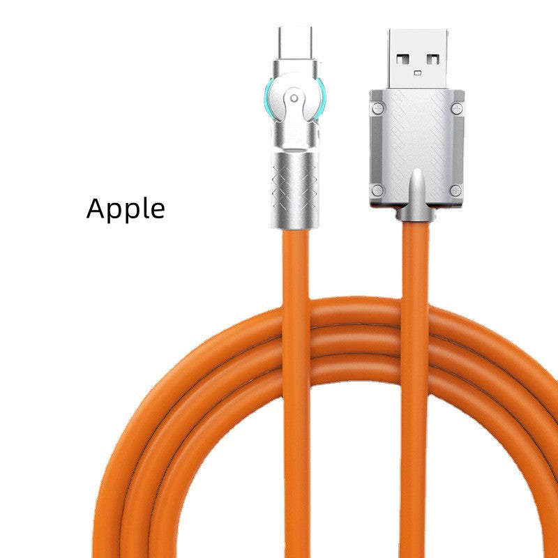 Cable de carga USB giratorio Apple y Type-C