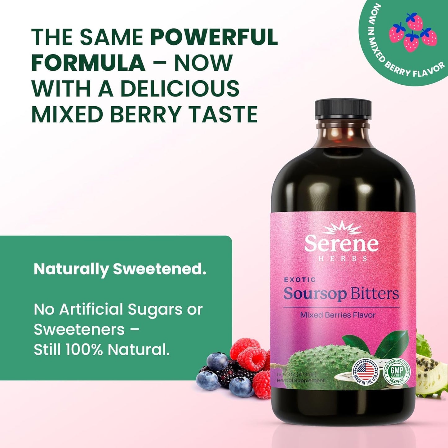 🌿 Serene Herbs Vitality 15™ Soursop Bitters – Premium 15-in-1 Kräuterformel