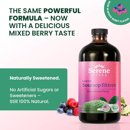 🌿 Serene Herbs Vitality 15™ Soursop Bitters – Premium 15-in-1 Kräuterformel