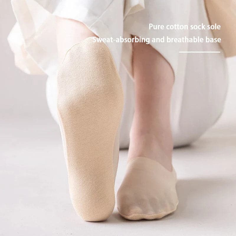 SOMMERVERKAUF 50 % RABATT🔥Unsichtbare Socken aus Eisseide-💝Mehr kaufen, mehr sparen