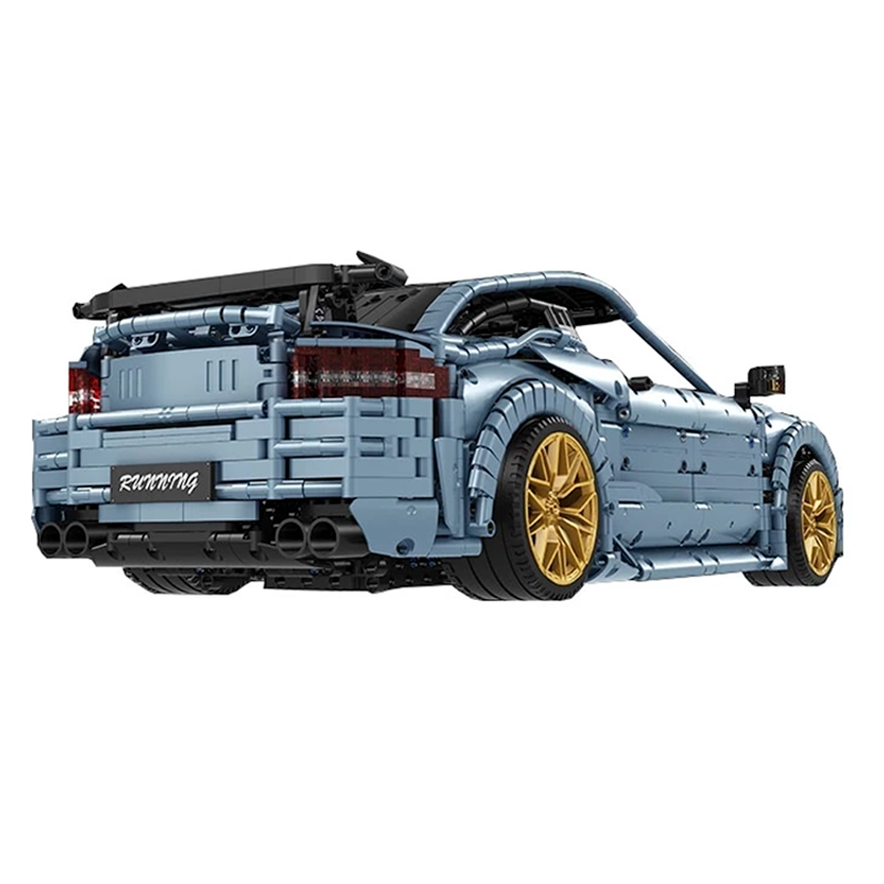 Satinblaues deutsches Coupé, 3919 Teile 