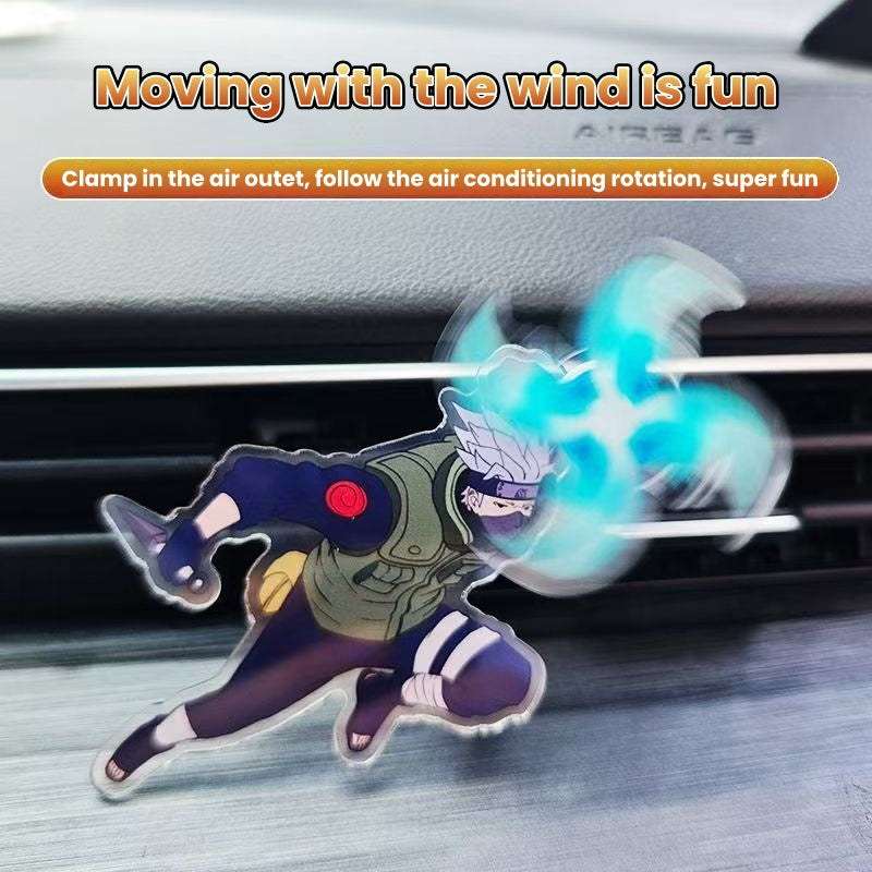 Sasuke/Kakashi/Sakura Character Modeling Car air conditioning decoration - Rotating Rasengan Design