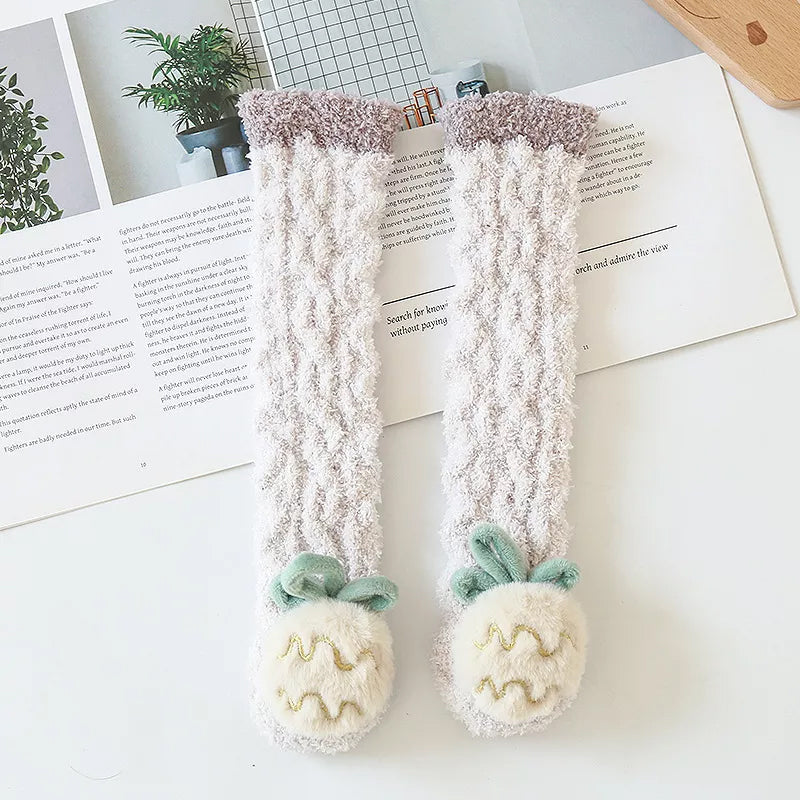 Flauschige Baby-Hausschuhsocken