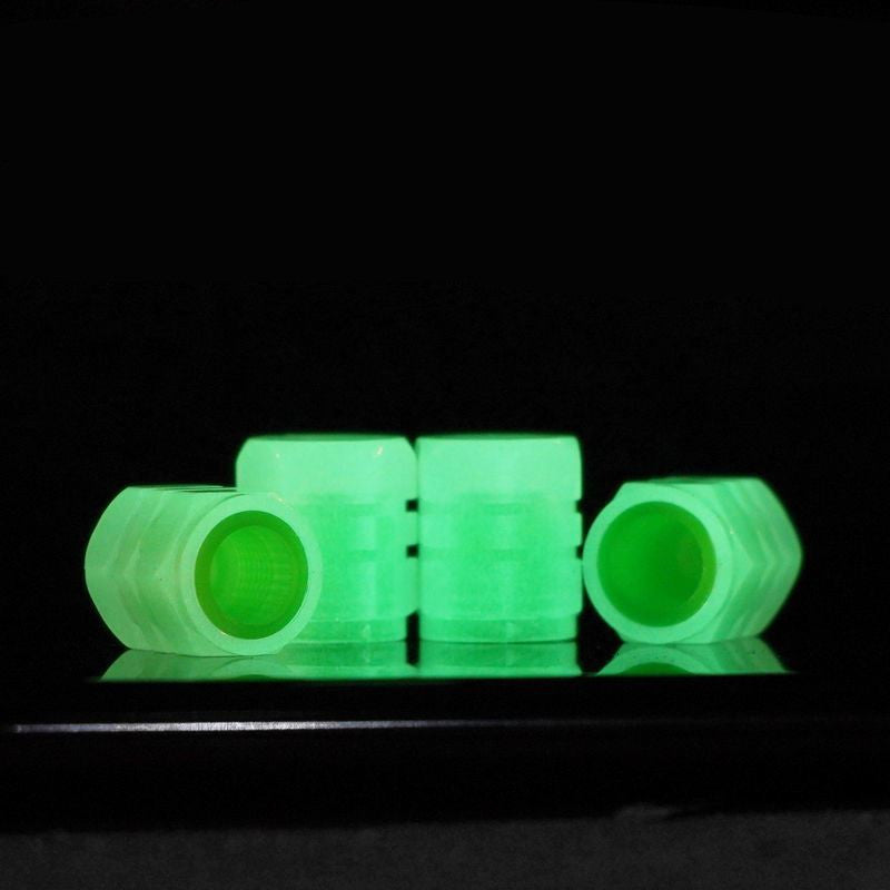 Tapa de válvula luminosa para automóviles y bicicletas Cubierta de núcleo luminoso para válvula de neumático de vacío