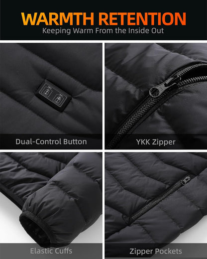 Unisex Puffer Heated Jacket