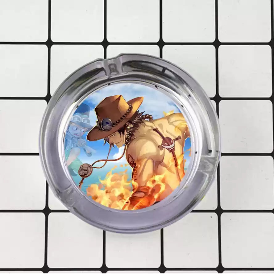 Luffy/Zoro/Sanji Glass Ashtray - Set Sail on Smoky Seas