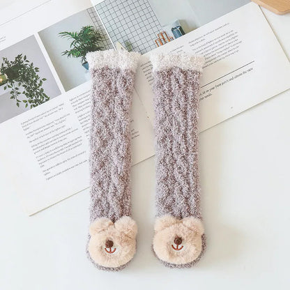 Flauschige Baby-Hausschuhsocken