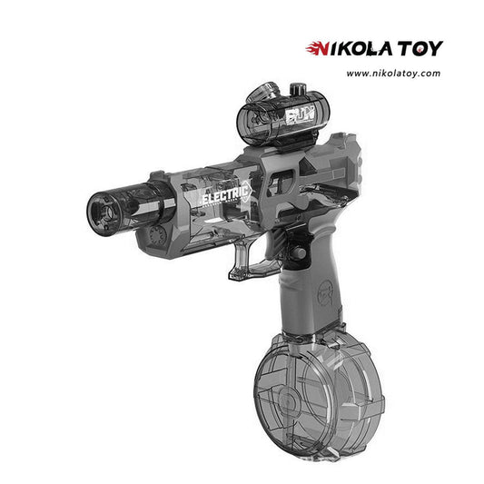 High performance electric flashing light water gun