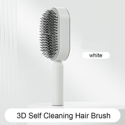 Cepillo para el cabello autolimpiante 