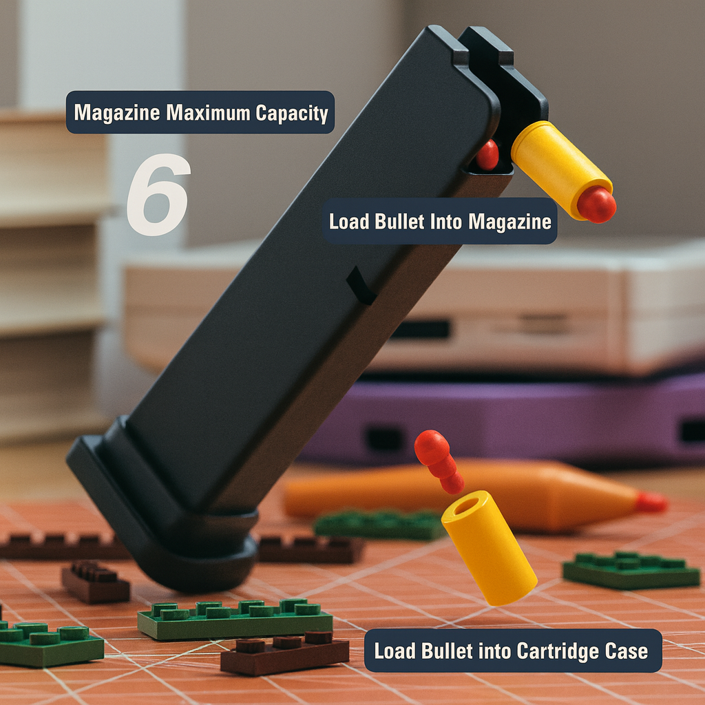 Voxdar® Pistol – Buildable Brick  Blaster