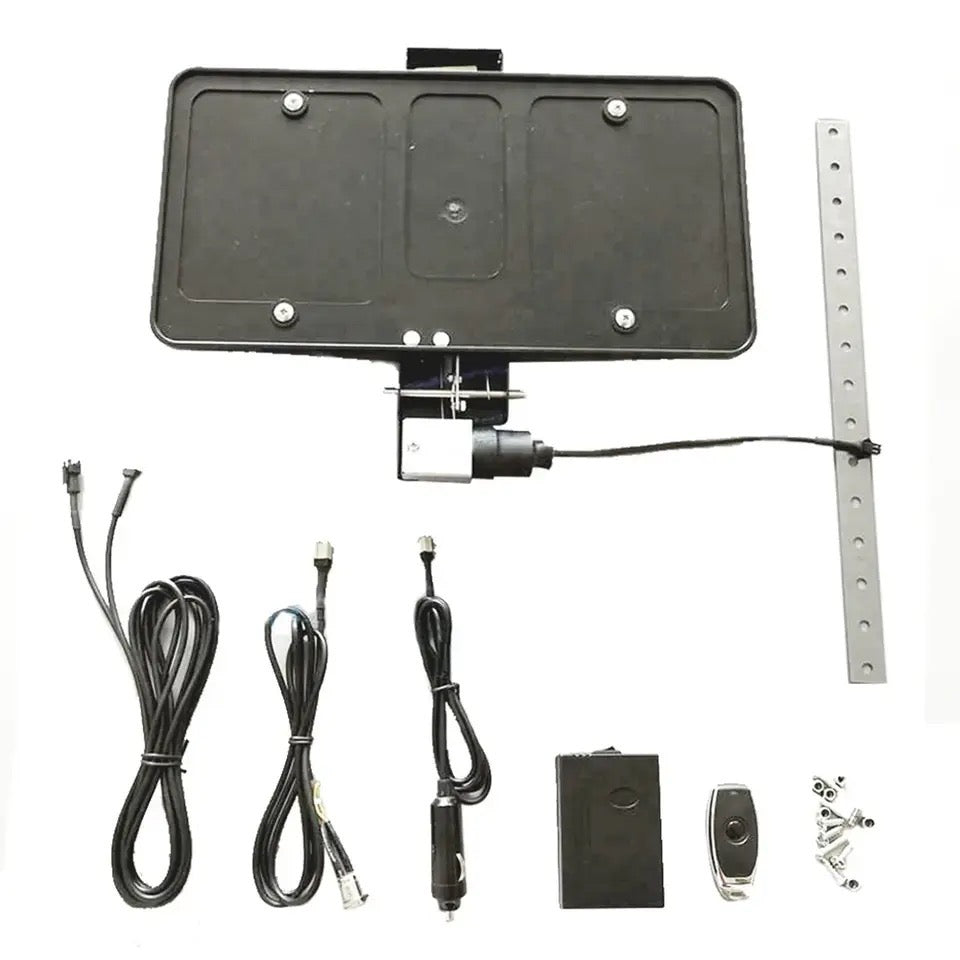 Einziehbarer Kennzeichenhalter