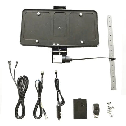 Einziehbarer Kennzeichenhalter