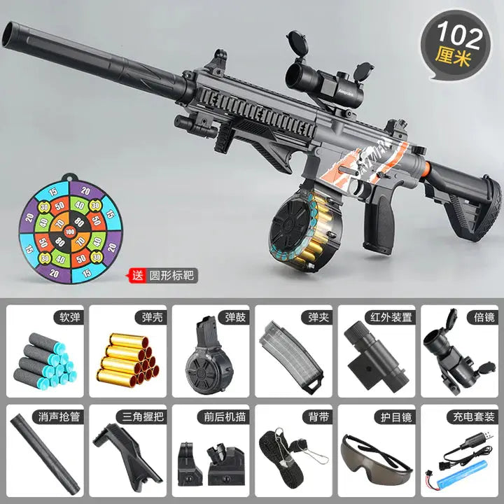 Electric M416 Rifle With Shell Ejecting Nerf Toy Gun