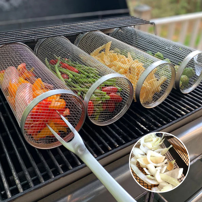 Cesta para parrilla de barbacoa