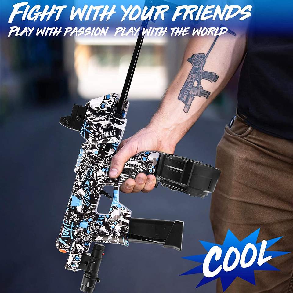 Flux Raider Mp17 Gel Blaster with Drum