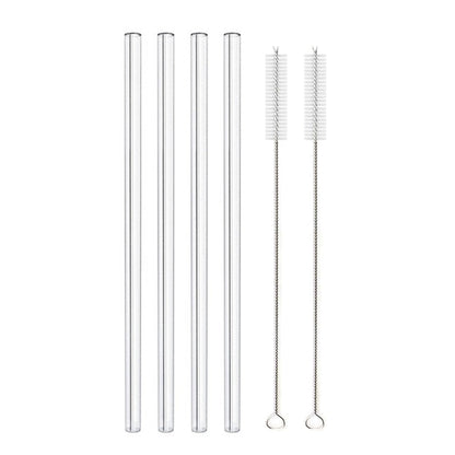Glass Straws - Nova Gadget Store 4pcs Bent