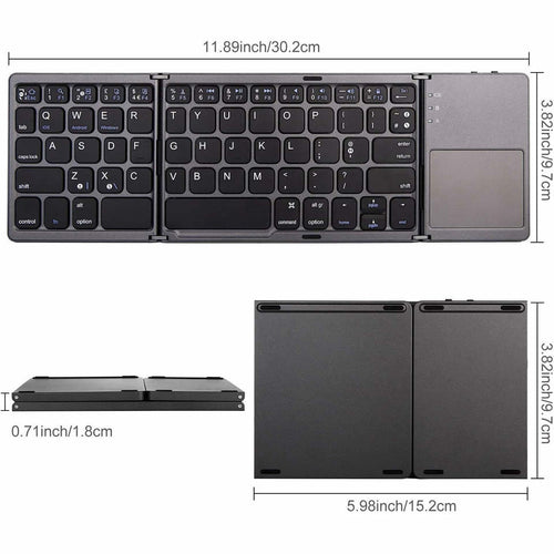 Tragbare, faltbare Mini-Bluetooth-Tastatur 