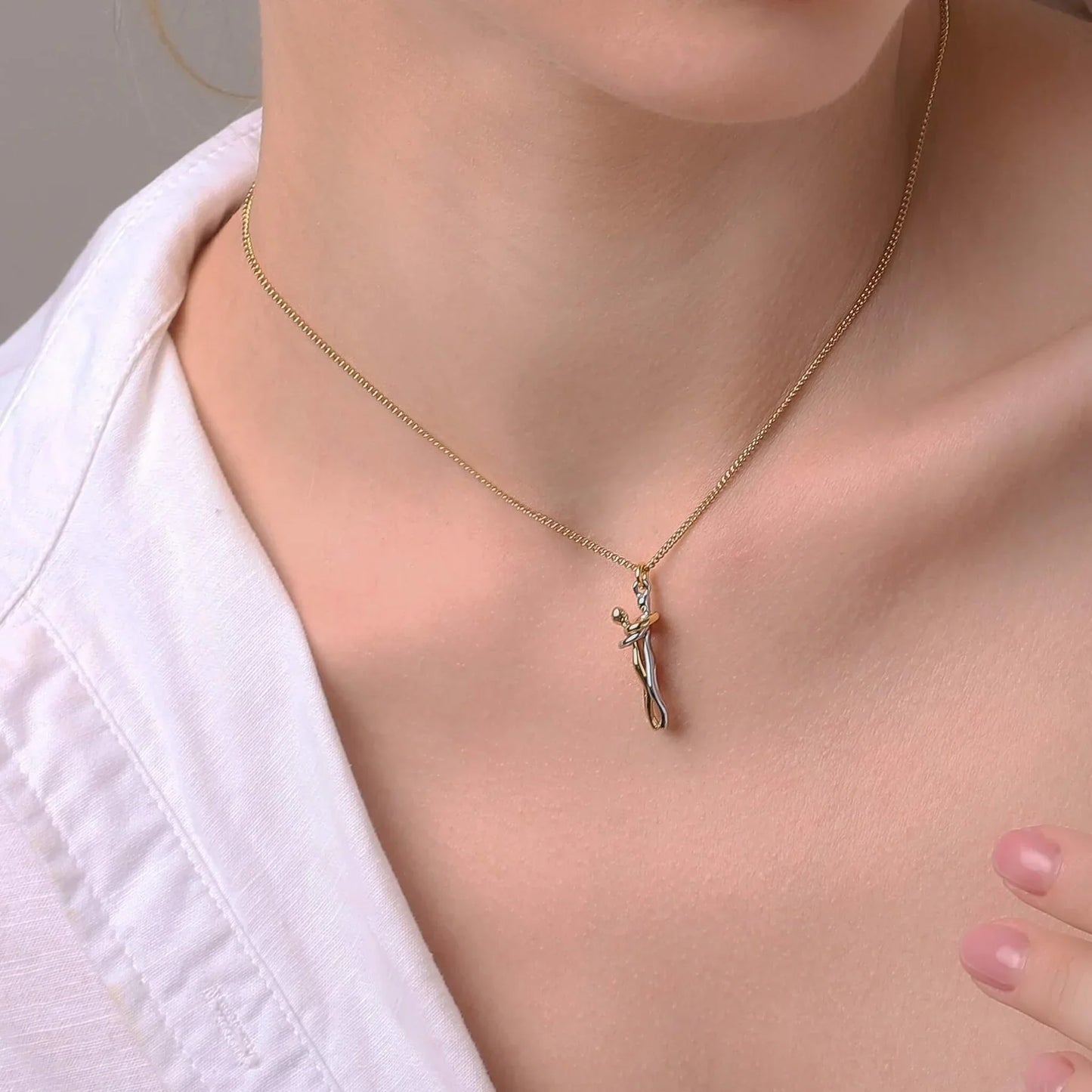 Unity Hug Halskette + Ring Set