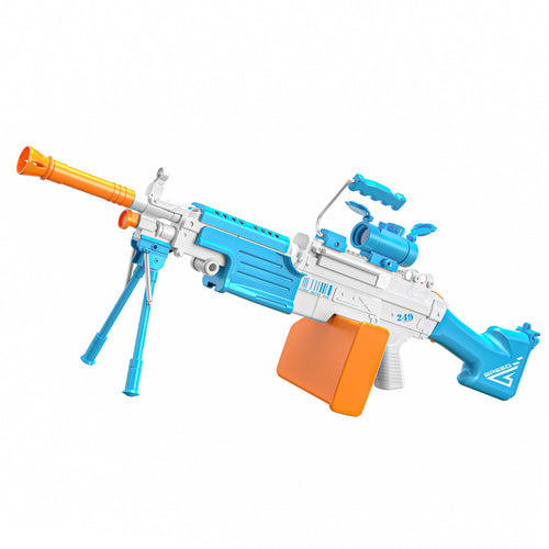 Youcheertoy M249 Elektrische Wasserpistole mit großer Kapazität, automatisches Wasser-Soaker-Spielzeug, 14+