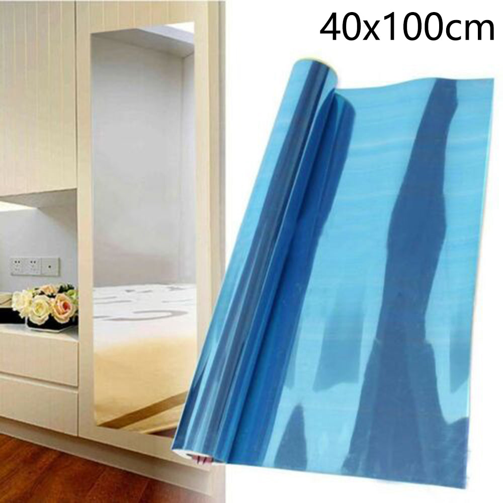 Adhesivo de pared con espejo irrompible y autoadhesivo para baño y decoración del hogar