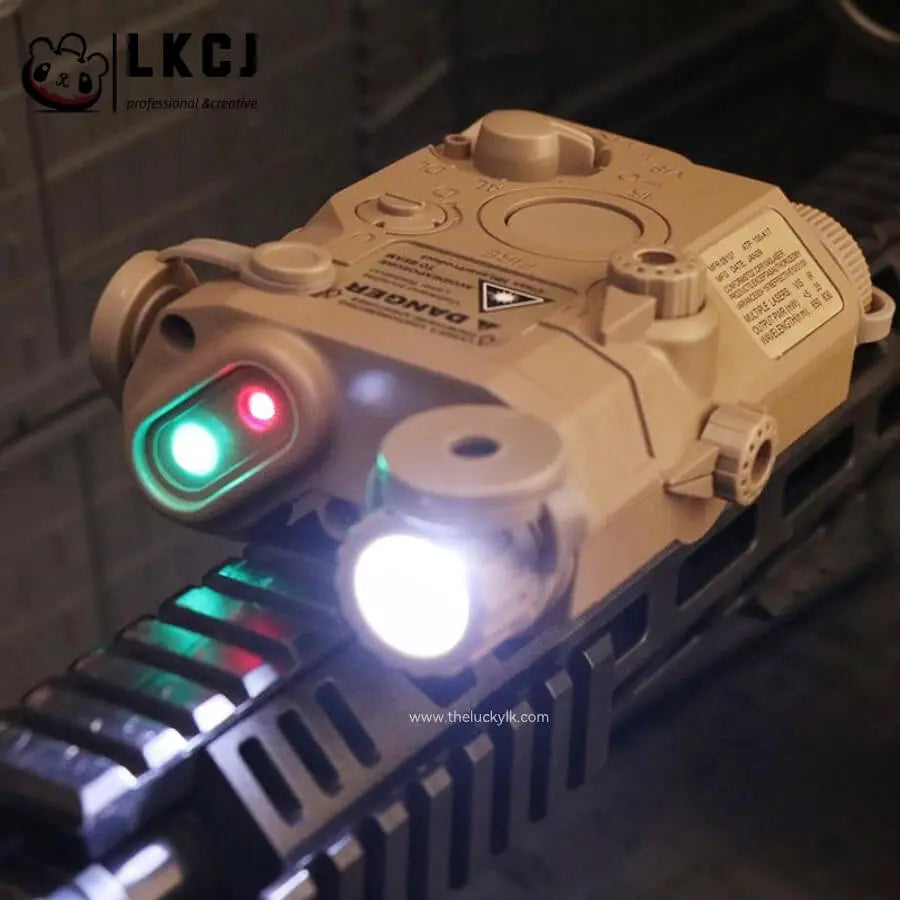Red Laser+Green Laser+Flashlight Multifunctional Tactical Beam Battery Case