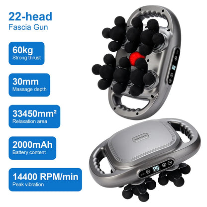 42-Heads Fascia Gun High-Frequency Vibration Body Massager