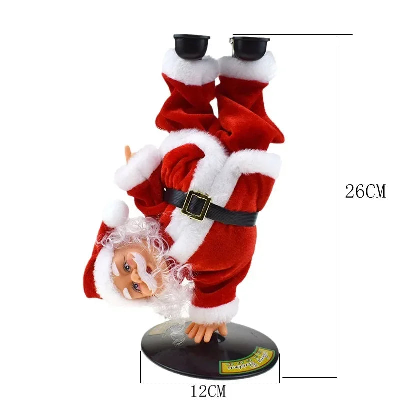Breakdance-Weihnachtsmann Dynamische Weihnachtsfigur