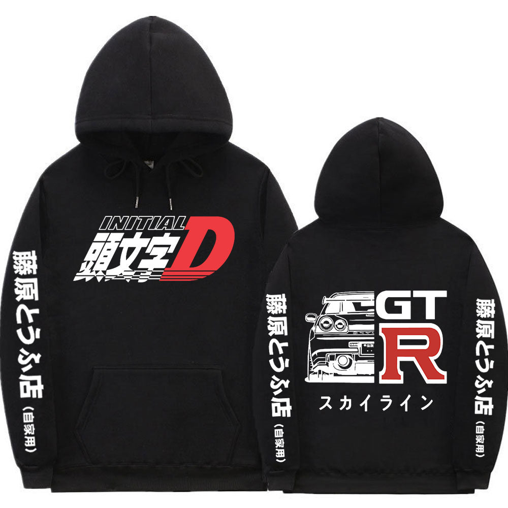 R34 Kapuzenpullover mit Initial D
