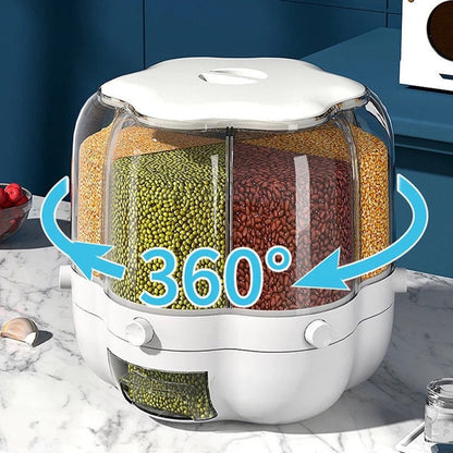 Dispensador de cereales giratorio