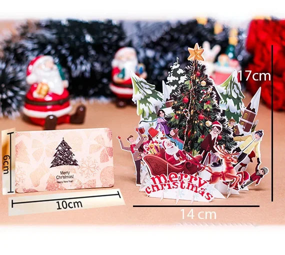 3D Pop-Up Weihnachtskarten – Festliche Grüße mit zauberhaftem Twist