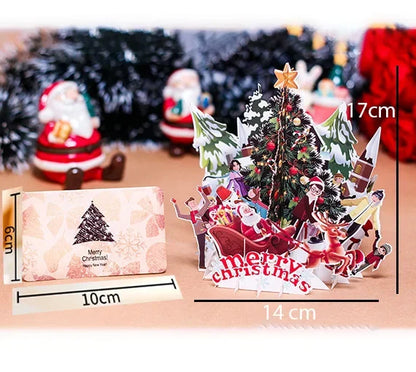 3D Pop-Up Weihnachtskarten – Festliche Grüße mit zauberhaftem Twist