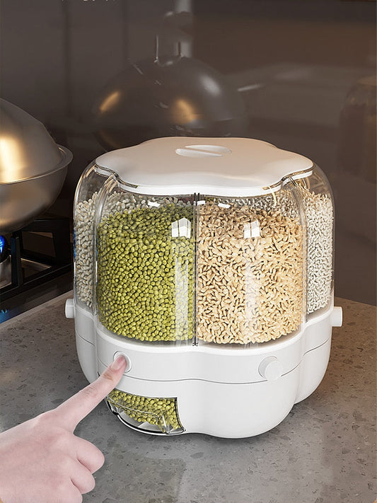 Dispensador de cereales giratorio