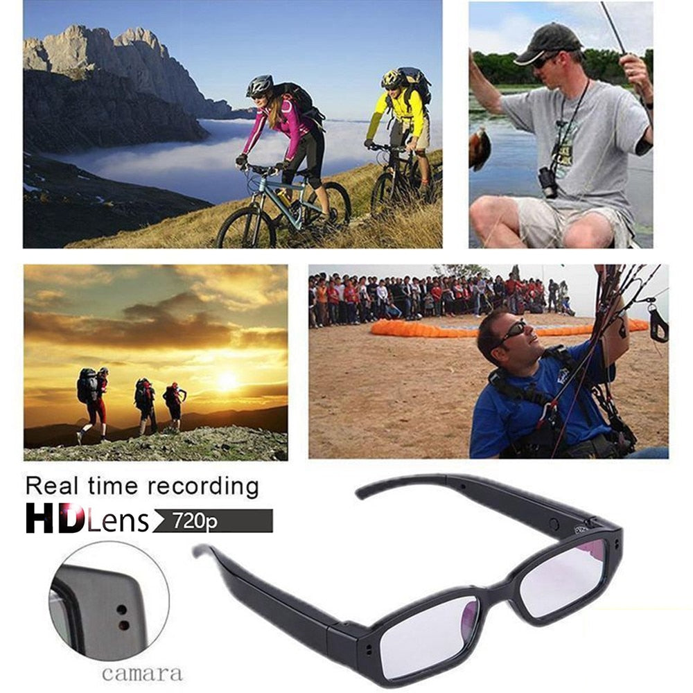 Cámara de conducción liviana con grabadora de video de gafas inteligentes de 720P HD