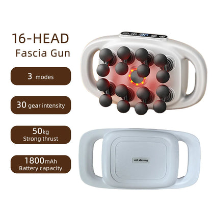 42-Heads Fascia Gun High-Frequency Vibration Body Massager