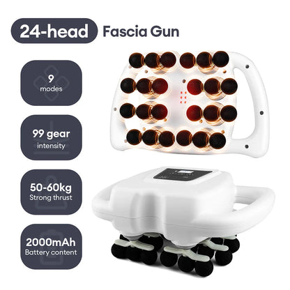 42-Heads Fascia Gun High-Frequency Vibration Body Massager