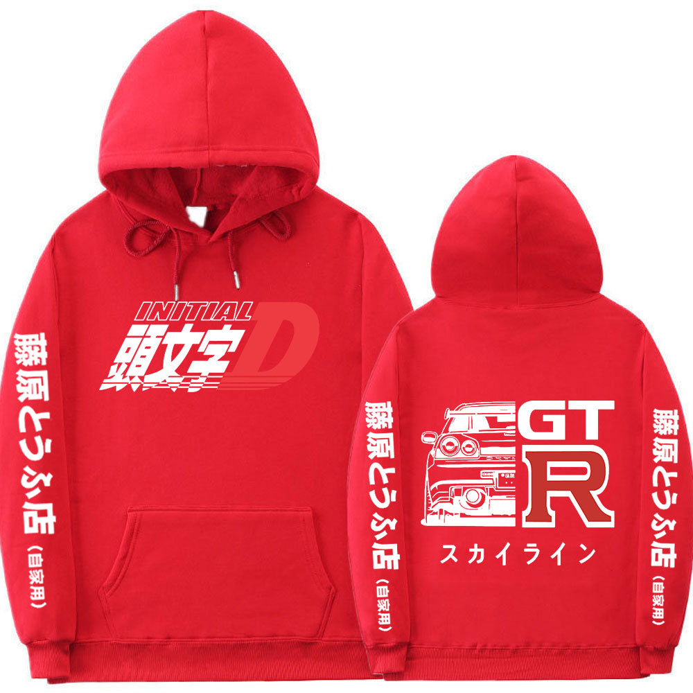 R34 Kapuzenpullover mit Initial D