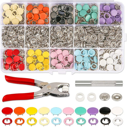 Kit de herramientas para botones a presión con alicates para sujetadores
