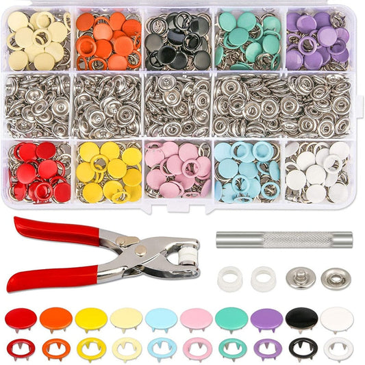 Kit de herramientas para botones a presión con alicates para sujetadores
