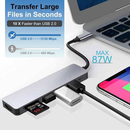 Adaptador para computadora portátil con estación Thunderbolt 