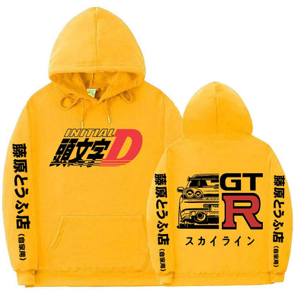 R34 Kapuzenpullover mit Initial D