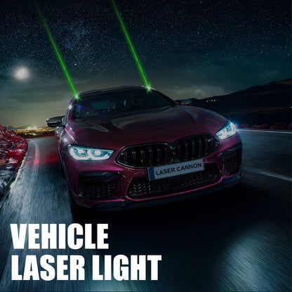 Sistema de iluminación de alerta láser en la carretera