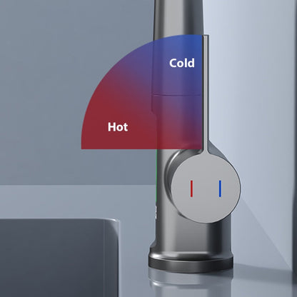Wasserhahn mit digitaler Temperaturanzeige 